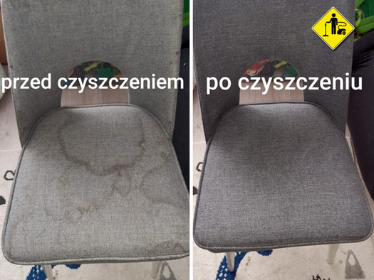 Efekt czyszczenia krzesła - www.pranie-gorzow.pl