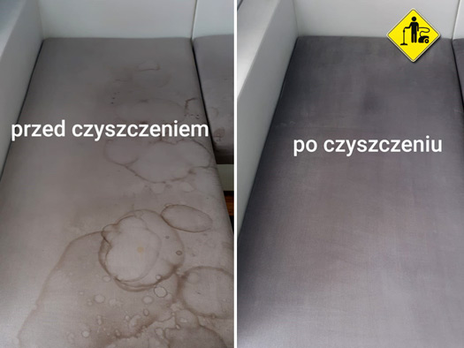 Efekt czyszczenia tapicerki meblowej - www.pranie-gorzow.pl