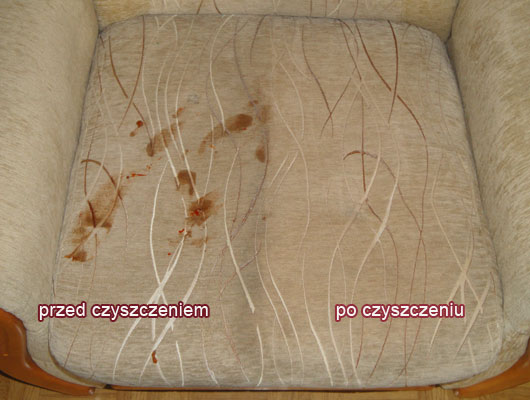 Efekt czyszczenia fotela - www.pranie-gorzow.pl