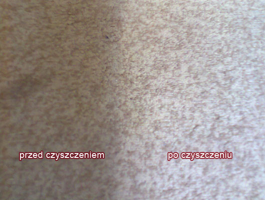 Efekt czyszczenia dywanu - www.pranie-gorzow.pl